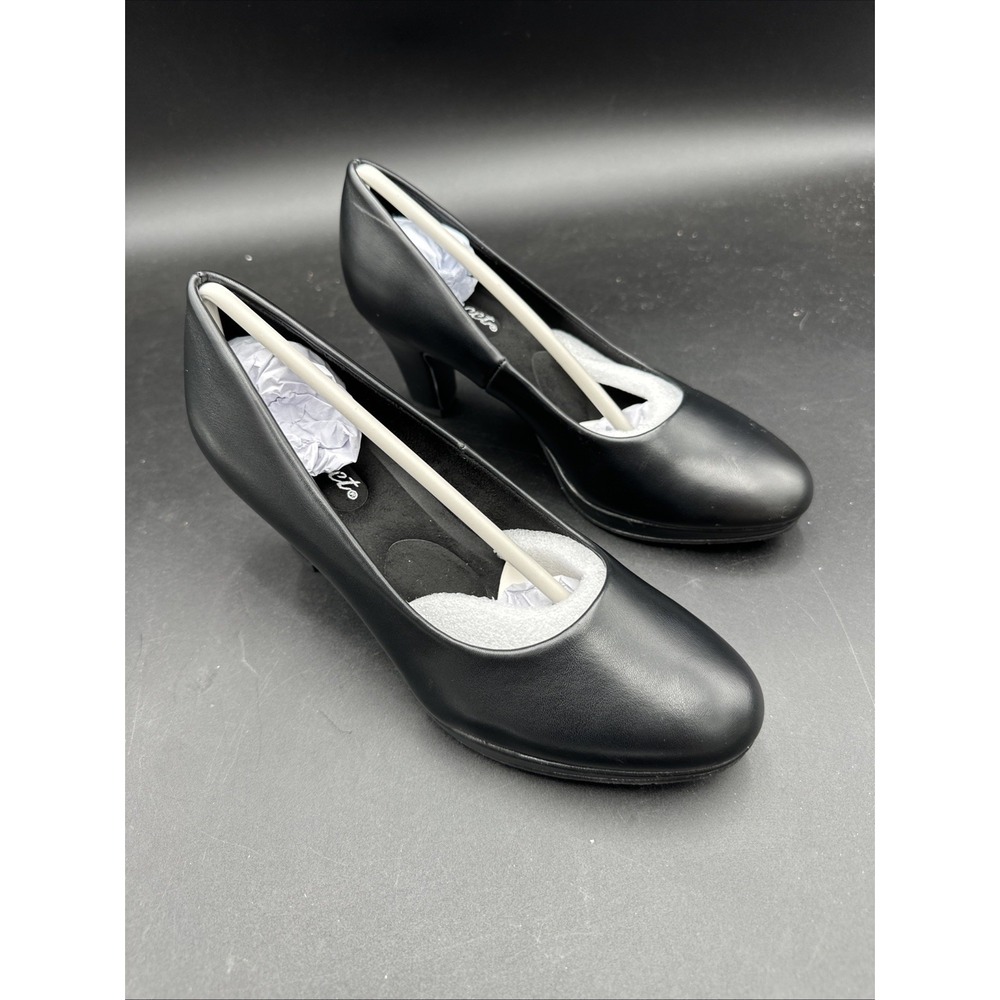 Easy Street Equinox Womens Round Stiletto Heel Pumps‎ , Black Size 6.5 Narrow - Picture 3 of 7
